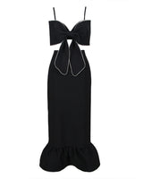 Abigayle Midi Dress-Black
