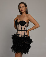Sanai Mini Dress-Black