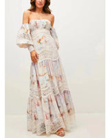 Lydia Maxi Dress-White
