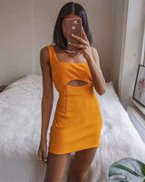 Valery Mini Dress-Yellow
