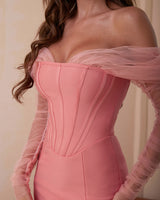 Taylor Mini Dress-Pink