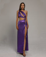 Lea Maxi Dress-Purple