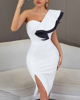 Georgia Midi Dress-White