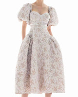 Hailey Midi Dress -  Apricot