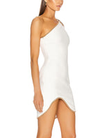 SELINA MINI DRESS-WHITE