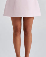 Structured A-line bubble skirt detail