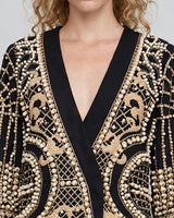 Baroque embroidery bodice detail
