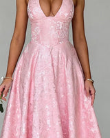 Boned corset bodice and pointed waistband detail