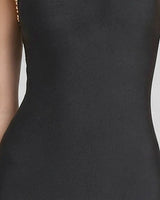 Bandage knit fabric detail