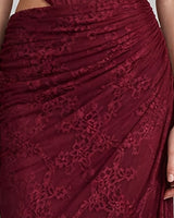 Ruched draped hip detail
