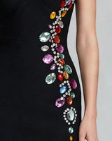Multicolour gem cascade detail