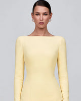 Close-up of the boat neckline