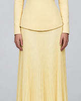 Close-up of the drop waist seam