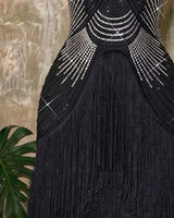 Rhinestone waist detail