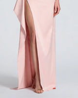 Satin drape panel detail