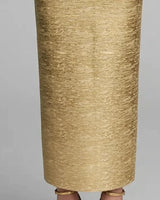 Metallic bandage fabric detail