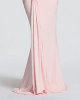 Flowing maxi hem detail
