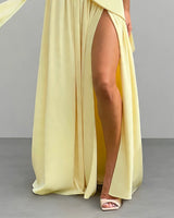 Gathered chiffon skirt pleats detail