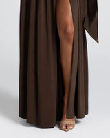 Pleated skirt detail