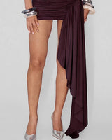 Ruched bodycon skirt detail