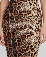 Leopard sequin detail