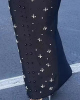 Beaded skirt detail