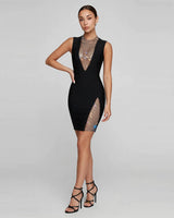 Nova Diamond Mesh Mini Dress