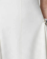 Silver hip clasp detail