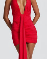 Gathered neckline and u-wire detail