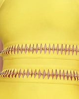 Beaded cut-out waist detail