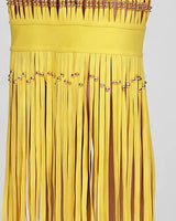 Beaded fringe hem detail