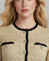 Button-front bodice with chest pockets detail