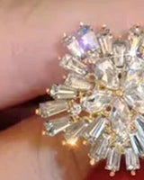 Baguette crystal cluster detail (red pearl colourway shown for cluster detail)