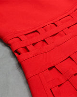 Belen Midi Dress-Red