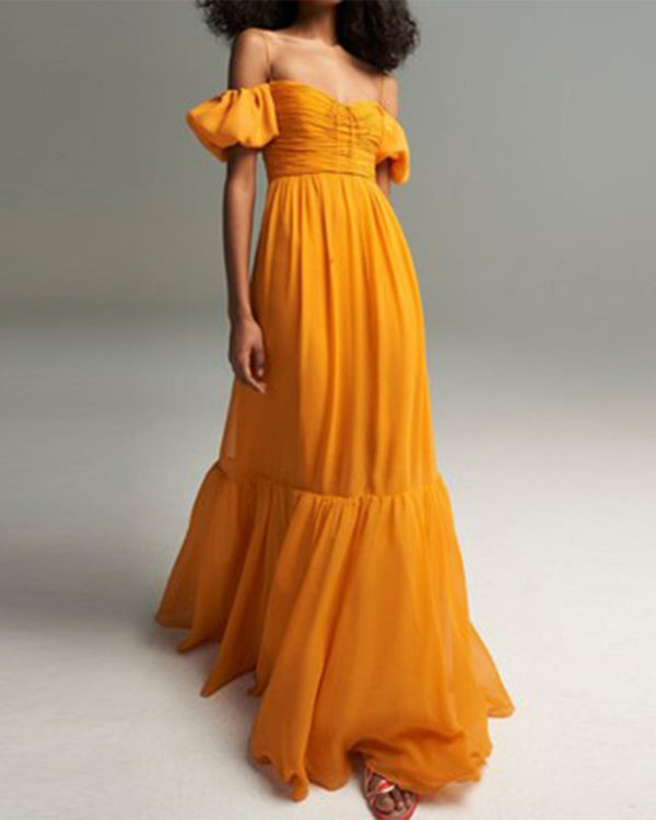 Cheyenne Maxi Dress-Yellow