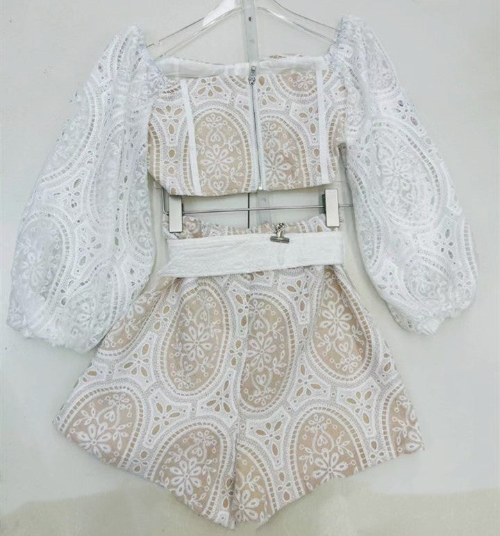 Leia Two Piece Set-White