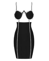 Hailee Mini Dress-Black