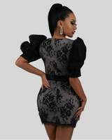 Lucille Mini Dress-Black