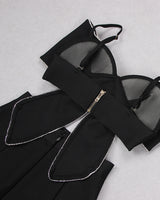 Abigayle Midi Dress-Black