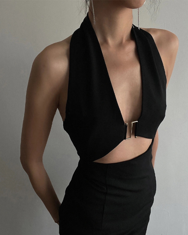 Samantha Maxi Dress-Black