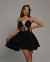 Alma Mini Dress-Black