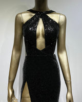 Lizeth Maxi Dress-Black