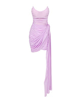 Jazlene Mini Dress-Purple