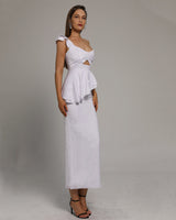 Juliette Maxi Dress-White
