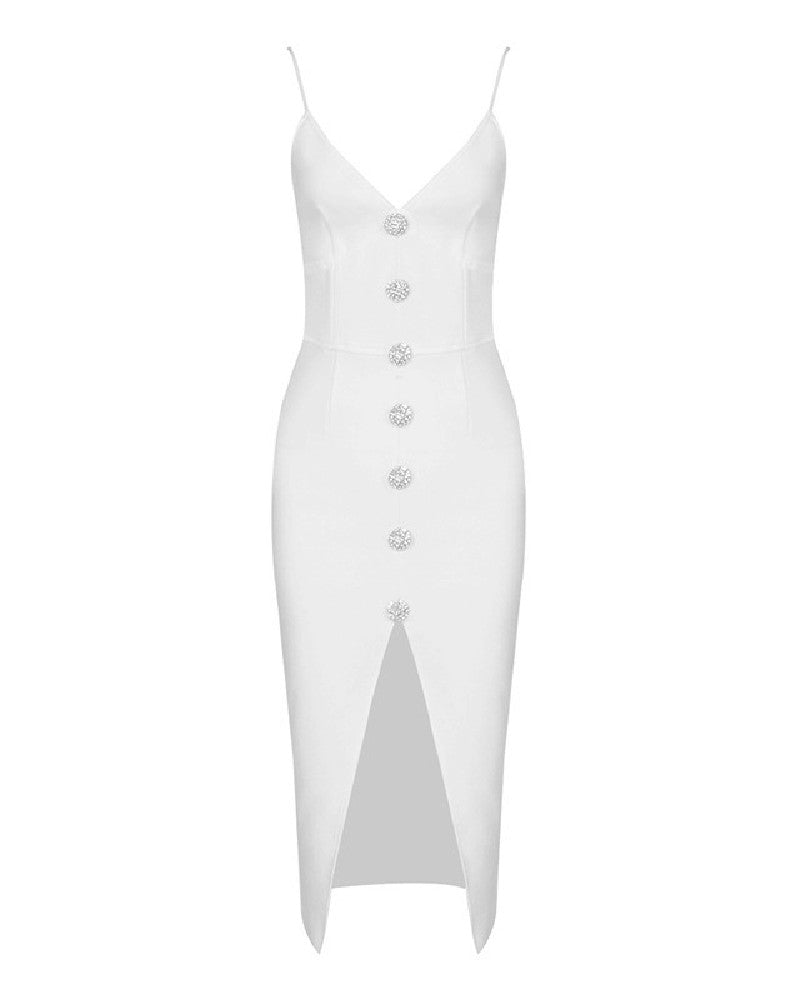 Clare Midi Dress-White