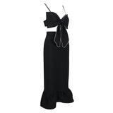 Abigayle Midi Dress-Black