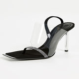 Isabel High-heel Sandals Shoes-Black