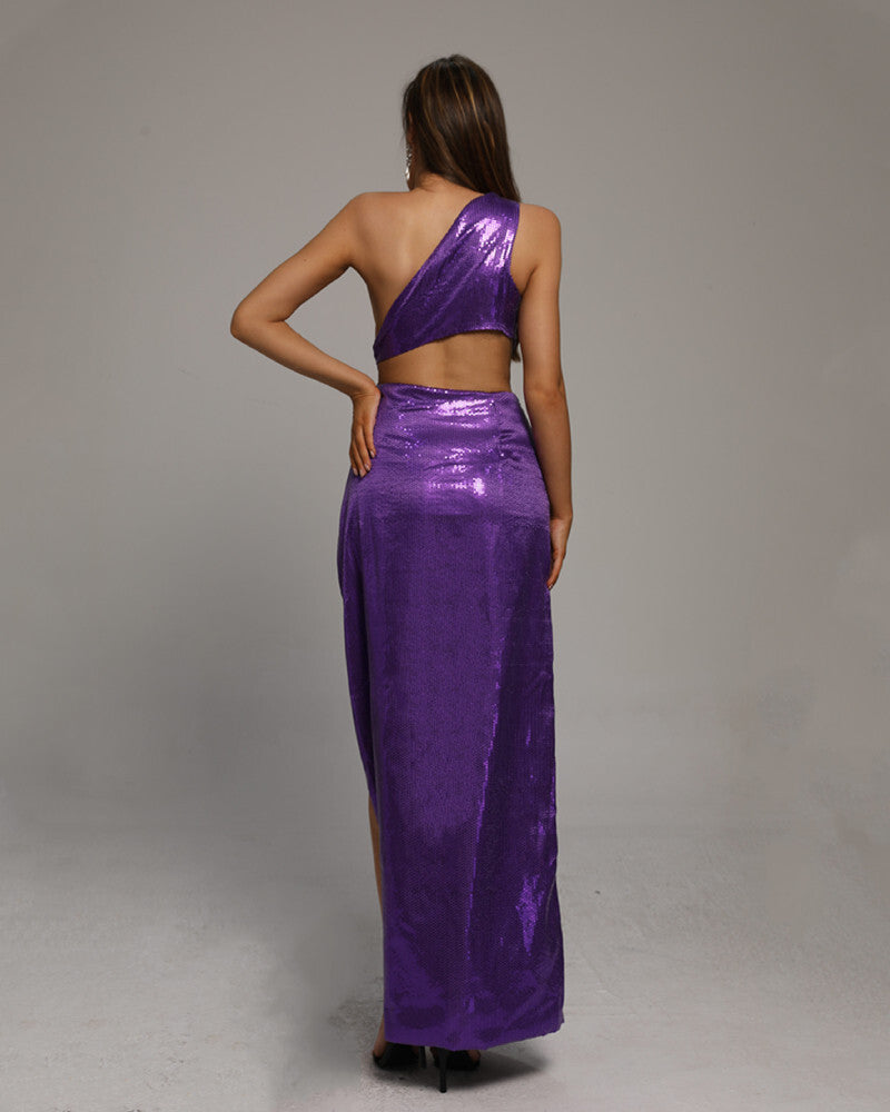 Lea Maxi Dress-Purple