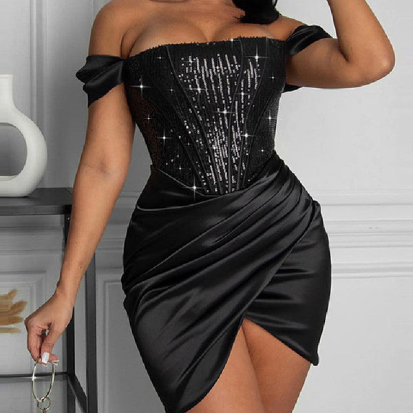 mckenna mini dress Mckenna Bandage Mini Dress – fashionmallonline.com
