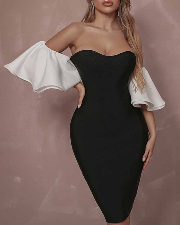 Alivia Midi Dress-Black